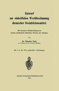 Produktbild: Entwurf zur einheitlichen Werthbestimmung chemischer Desinfektionsmittel