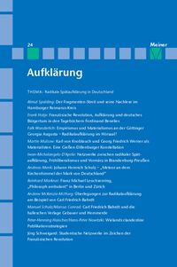 Produktbild: Aufkl&auml;rung, Band 24: Radikale Sp&auml;taufkl&auml;rung in Deutschland