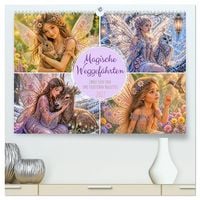 Produktbild: Magische Weggef&auml;hrten - Zw&ouml;lf Feen und ihre tierischen Begleiter (hochwertiger Premium Wandkalender 2027 DIN A2 quer), Kunstdruck in Hochglanz