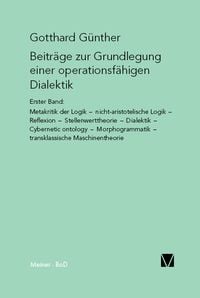 Produktbild: Beitr&auml;ge zur Grundlegung einer operationsf&auml;higen Dialektik (I)