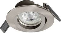 Produktbild: OSRAM HOMELIGHTING 4099854444548 Spotlight Recess Set Incl. Osram LED 4.3W GU10 Brushed Nickel LED-Deckenleuchte GU10 4.30 W Nickel (geb&uuml;rstet)