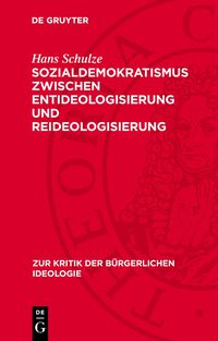 Produktbild: Sozialdemokratismus zwischen Entideologisierung und Reideologisierung