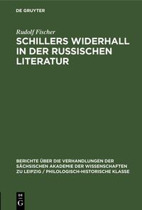 Produktbild: Schillers Widerhall in der russischen Literatur