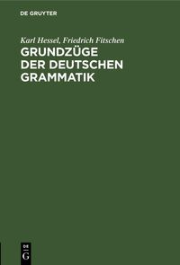 Produktbild: Grundz&uuml;ge der deutschen Grammatik