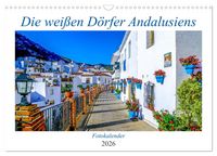 Produktbild: Die wei&szlig;en D&ouml;rfer Andalusiens (Wandkalender 2026 DIN A3 quer), CALVENDO Monatskalender