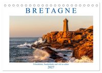 Produktbild: Bretagne - Felsenk&uuml;ste, Sandstr&auml;nde und viel zu sehen (Tischkalender 2027 DIN A5 quer), CALVENDO Monatskalender