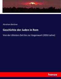 Produktbild: Geschichte der Juden in Rom