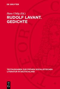 Produktbild: Rudolf Lavant. Gedichte