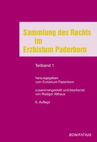 Produktbild: Sammlung des Rechts im Erzbistum Paderborn