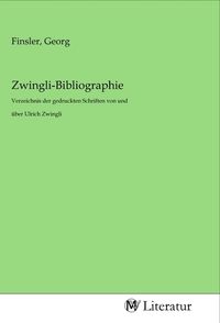 Produktbild: Zwingli-Bibliographie