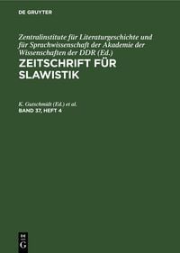 Produktbild: Zeitschrift f&uuml;r Slawistik