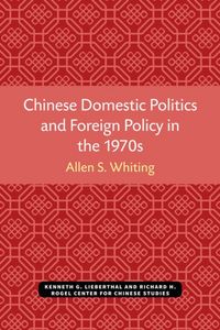 Produktbild: Chinese Domestic Politics and Foreign Policy in the 1970s