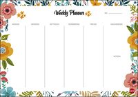Bild vom Artikel Weekly Planner Flowers DIN A4 vom Autor 
