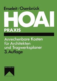 Produktbild: HOAI: Anrechenbare Kosten f&uuml;r Architekten und Tragwerksplaner