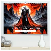 Produktbild: Finsternis der Vampire - Mystischer d&uuml;sterer Fantasy Kalender (hochwertiger Premium Wandkalender 2026 DIN A2 quer), Kunstdruck in Hochglanz