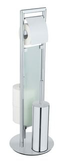 Produktbild: Edelstahl Stand WC Garnitur Mod. Sulmona, WC-B&uuml;rste mit Silikon-B&uuml;rstenkopf