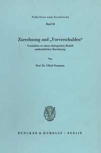 Produktbild: Zurechnung und "Vorverschulden".
