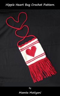 Produktbild: Hippy Heart Bag | Crochet Pattern (Easy Crochet Patterns, #2)