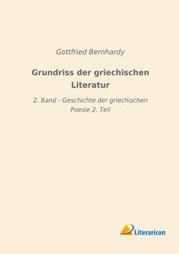 Produktbild: Grundriss der griechischen Literatur