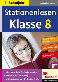 Produktbild: Stationenlesen Klasse 8
