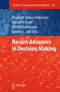 Produktbild: Recent Advances in Decision Making