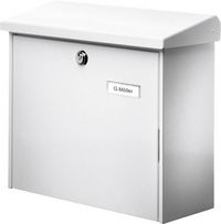 Produktbild: Burg W&auml;chter 4120 COMFORT 913 W Briefkasten Stahlblech Wei&szlig; Schl&uuml;sselschloss
