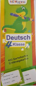 Karteikartenbox Deutsch, Klasse 4