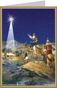 Produktbild: Postkarten-Adventskalender "Drei K&ouml;nige"