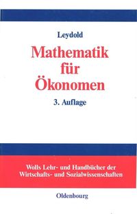 Produktbild: Mathematik f&uuml;r &Ouml;konomen