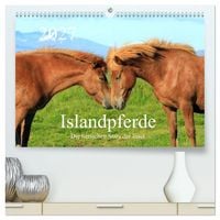 Produktbild: Islandpferde - Die tierischen Stars der Insel (hochwertiger Premium Wandkalender 2027 DIN A2 quer), Kunstdruck in Hochglanz