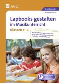 Produktbild: Lapbooks gestalten im Musikunterricht Kl. 2-4
