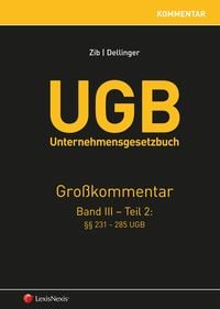 Produktbild: UGB Gro&szlig;kommentar / UGB Unternehmensgesetzbuch Kommentar - Band III/Teil 2