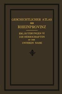 Produktbild: Die Herrschaften des Unteren Nahegebietes