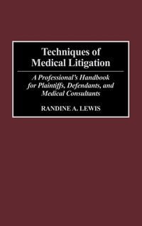 Produktbild: Techniques of Medical Litigation