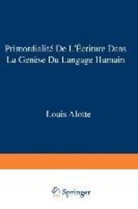 Produktbild: Primordialit&eacute; de l&rsquo;&eacute;criture dans la gen&egrave;se du langage humain