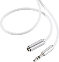 Produktbild: SpeaKa Professional SP-7870520 Klinke Audio Verl&auml;ngerungskabel [1x Klinkenstecker 3.5mm - 1x Klinkenbuchse 3.5 mm] 1.00m Wei&szlig;