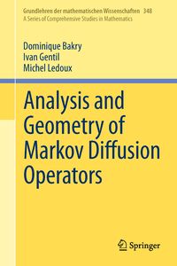 Produktbild: Analysis and Geometry of Markov Diffusion Operators