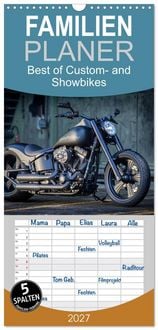 Produktbild: Familienplaner 2027 - Best of Custom- and Showbikes mit 5 Spalten (Wandkalender, 21 x 45 cm) CALVENDO