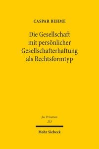Produktbild: Behme, C: Gesellschaft mit pers&ouml;nlicher Gesellschafterhaftun