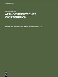 Produktbild: Wortfamilien M - Z. Einzeleintr&auml;ge