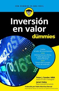 Produktbild: Inversi&oacute;n en valor para dummies