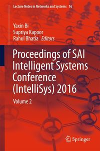 Produktbild: Proceedings of SAI Intelligent Systems Conference (IntelliSys) 2016