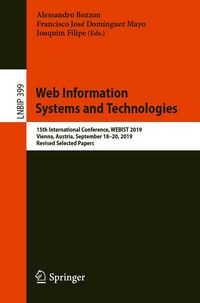 Produktbild: Web Information Systems and Technologies