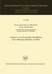 Produktbild: Verfahren zur Erzielung glatter Schnittfl&auml;chen beim vollkantigen Schneiden von Blech
