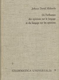 Produktbild: De l'influence des opinions sur le langage, et du langage sur les opinions
