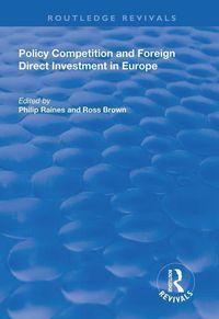 Produktbild: Policy Competition and Foreign Direct Investment in Europe