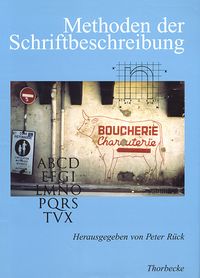 Produktbild: Methoden der Schriftbeschreibung