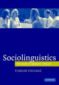 Produktbild: Sociolinguistics: The Study of Speakers' Choices