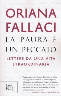 Produktbild: La paura &egrave; un peccato. Lettere da una vita straordinaria