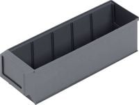 Produktbild: Alutec 66027 Sichtlagerkasten (L x B x H) 300 x 91 x 81mm Dunkelgrau 1St.